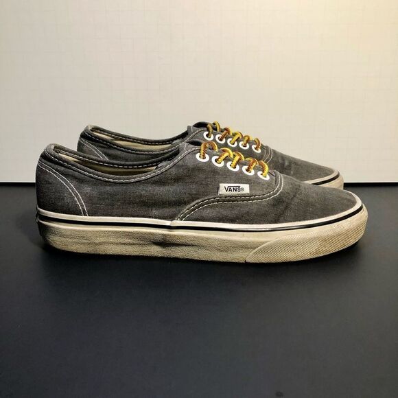 Unisex VANS Authentic Low Top Gray Lace Up Sneakers / Size US 6.5 M - US 8 W - Picture 2 of 10
